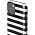 White and Black Stripes iPhone 15 Plus Impact Case