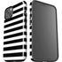 White and Black Stripes iPhone 15 Plus Impact Case
