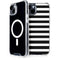 White and Black Stripes iPhone 14 MagSafe Case