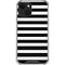 White and Black Stripes iPhone 14 Plus Clear Case