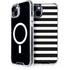 White and Black Stripes iPhone 15 Plus MagSafe Case