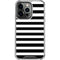 White and Black Stripes iPhone 15 Pro Clear Case
