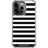 White and Black Stripes iPhone 14 Pro Clear Case