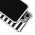 White and Black Stripes iPhone 15 Pro Clear Case