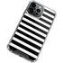 White and Black Stripes iPhone 14 Pro Clear Case