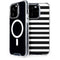 White and Black Stripes iPhone 15 Pro MagSafe Case
