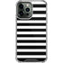 White and Black Stripes iPhone 14 Pro Max Clear Case