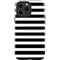 White and Black Stripes iPhone 15 Pro Max Impact Case