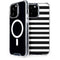 White and Black Stripes iPhone 15 Pro Max MagSafe Case