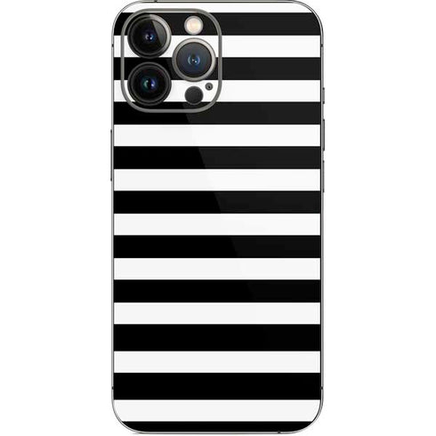 White and Black Stripes iPhone 14 Pro Max Skin