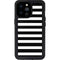 White and Black Stripes iPhone 14 Pro Max Waterproof Case