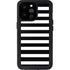 White and Black Stripes iPhone 14 Pro Max Waterproof Case