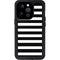 White and Black Stripes iPhone 14 Pro Waterproof Case