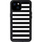 White and Black Stripes iPhone 15 Plus Waterproof Case