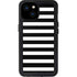 White and Black Stripes iPhone 15 Plus Waterproof Case