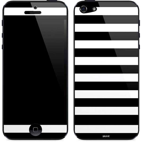 White and Black Stripes iPhone 5/5s/5SE Skin