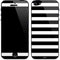 White and Black Stripes iPhone 5/5s/5SE Skin