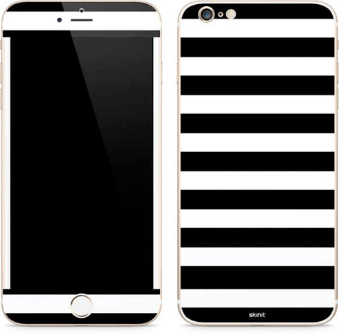 White and Black Stripes iPhone 6/6s Plus Skin