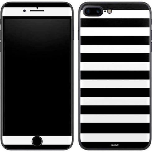 White and Black Stripes iPhone 8 Plus Skin