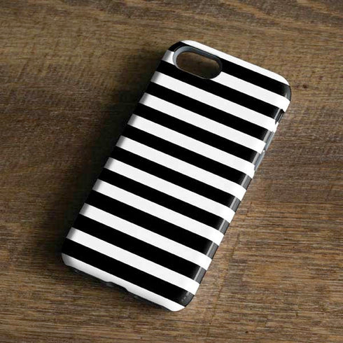 White and Black Stripes iPhone 8 Pro Case
