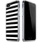 White and Black Stripes iPhone SE (2nd & 3rd Gen) Clear Case