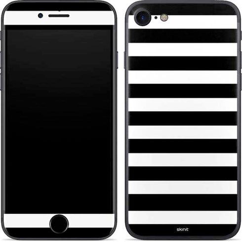 White and Black Stripes iPhone SE (2nd & 3rd Gen) Skin
