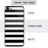 White and Black Stripes iPhone SE (2nd & 3rd Gen) Skin