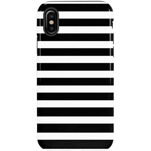 White and Black Stripes iPhone X Pro Case