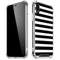 White and Black Stripes iPhone XR Clear Case