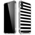 White and Black Stripes iPhone XR Clear Case