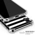 White and Black Stripes iPhone XR Clear Case