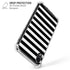 White and Black Stripes iPhone XR Clear Case