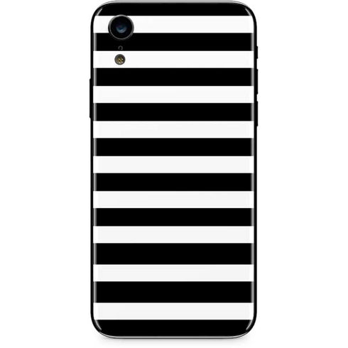 White and Black Stripes iPhone XR Skin