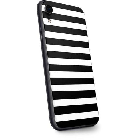 White and Black Stripes iPhone XR Skin