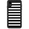 White and Black Stripes iPhone XR Waterproof Case