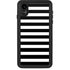White and Black Stripes iPhone XR Waterproof Case