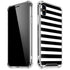White and Black Stripes iPhone XS Max Clear Case