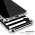 White and Black Stripes iPhone XS Max Clear Case