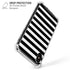 White and Black Stripes iPhone XS Max Clear Case