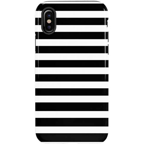 White and Black Stripes iPhone XS Pro Case