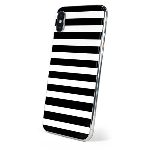 White and Black Stripes iPhone XS Skin