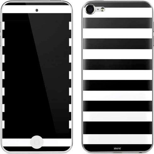 White and Black Stripes Apple iPod Skin