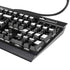 White and Black Stripes K95 RGB PLATINUM Mechanical Gaming Keyboard Skin