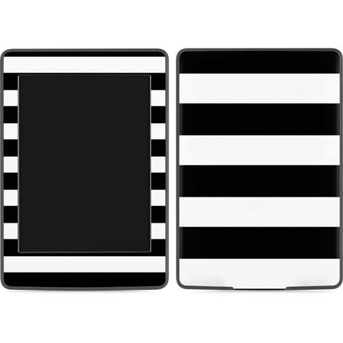 White and Black Stripes Amazon Kindle Skin