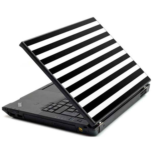 White and Black Stripes Lenovo T420 Skin