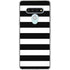 White and Black Stripes LG Stylo 6 Clear Case
