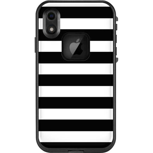 White and Black Stripes LifeProof Fre iPhone Skin