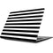 White and Black Stripes Apple MacBook Skin