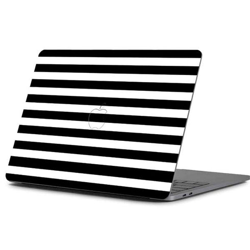White and Black Stripes Apple MacBook Pro 13-inch Skin