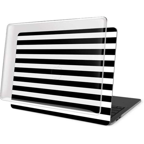 White and Black Stripes MacBook Pro 16in (2019-20) Case plus Skin